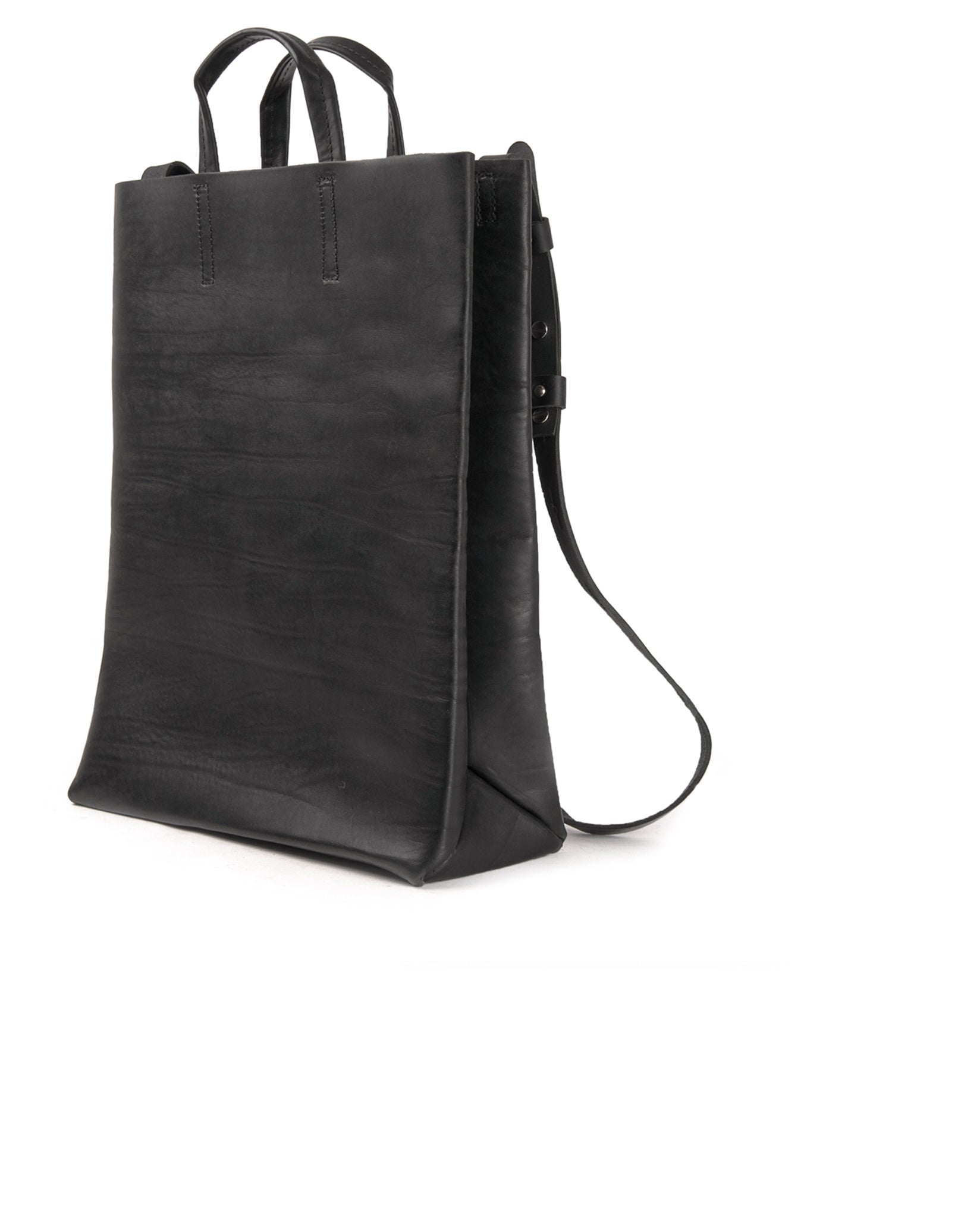Kraud Leather paperbag with belt