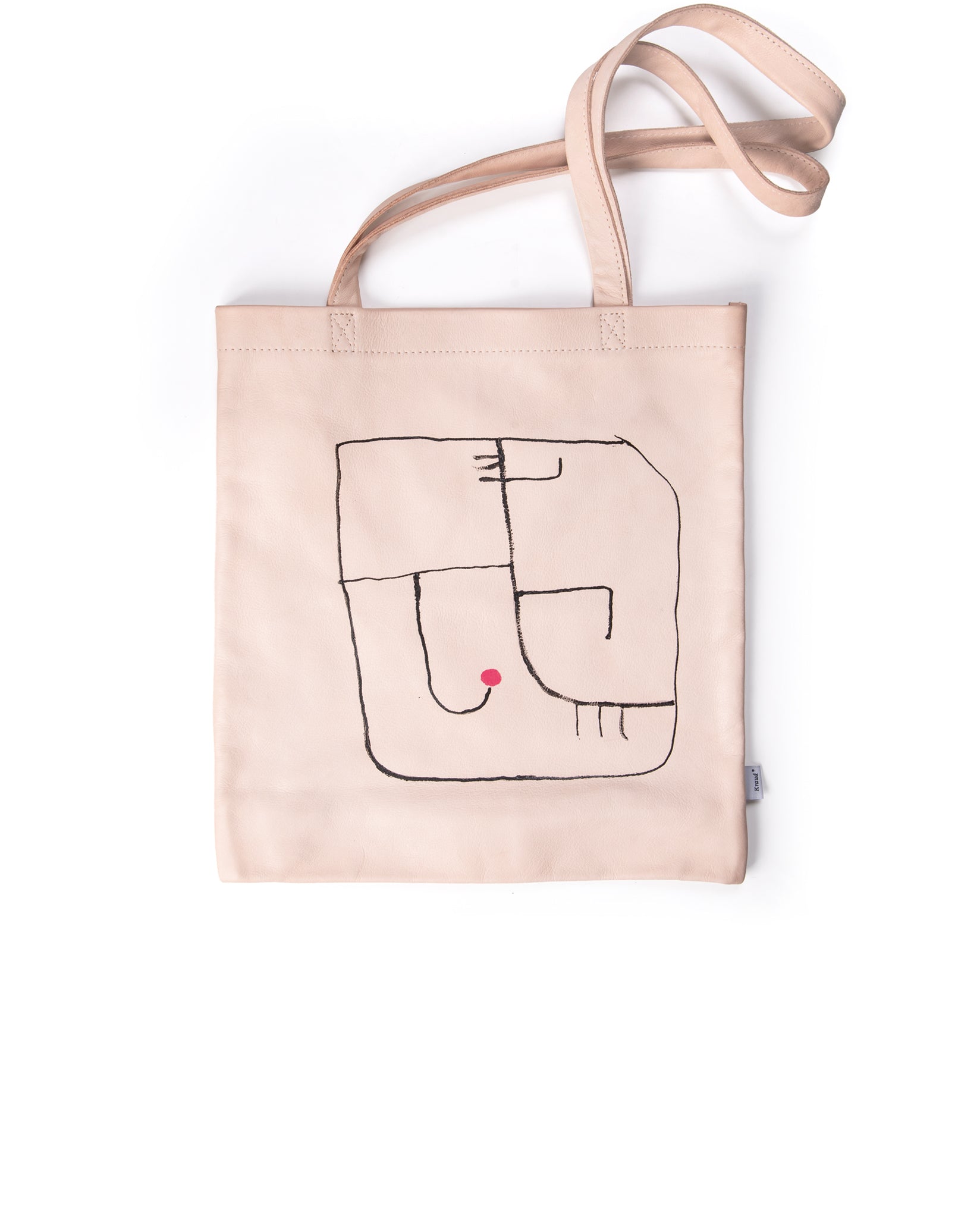 Kraud Leather fabricbag painted
