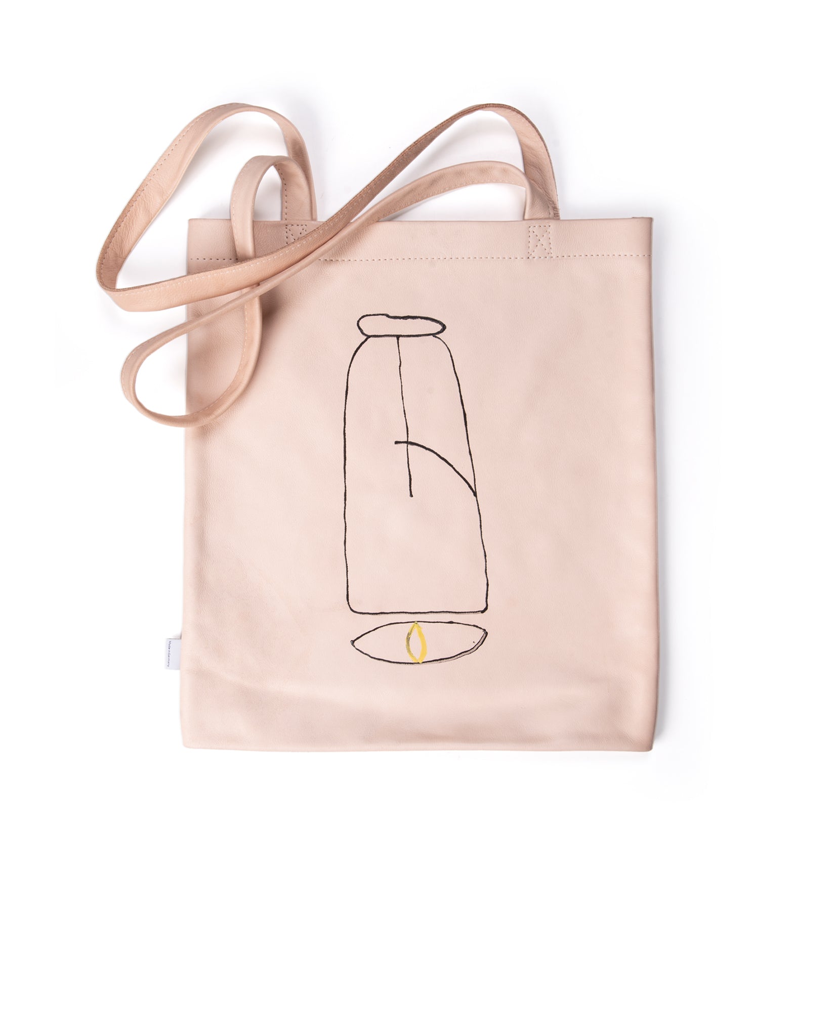 Kraud Leather fabricbag painted