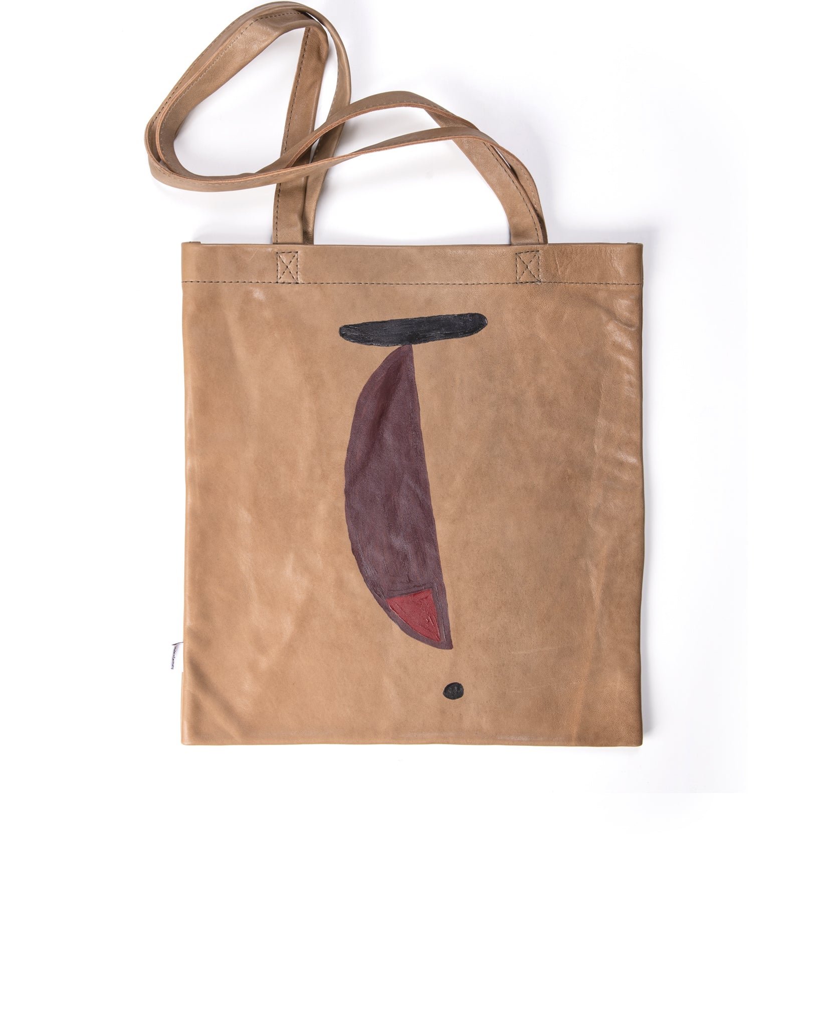 Kraud Leather fabricbag painted
