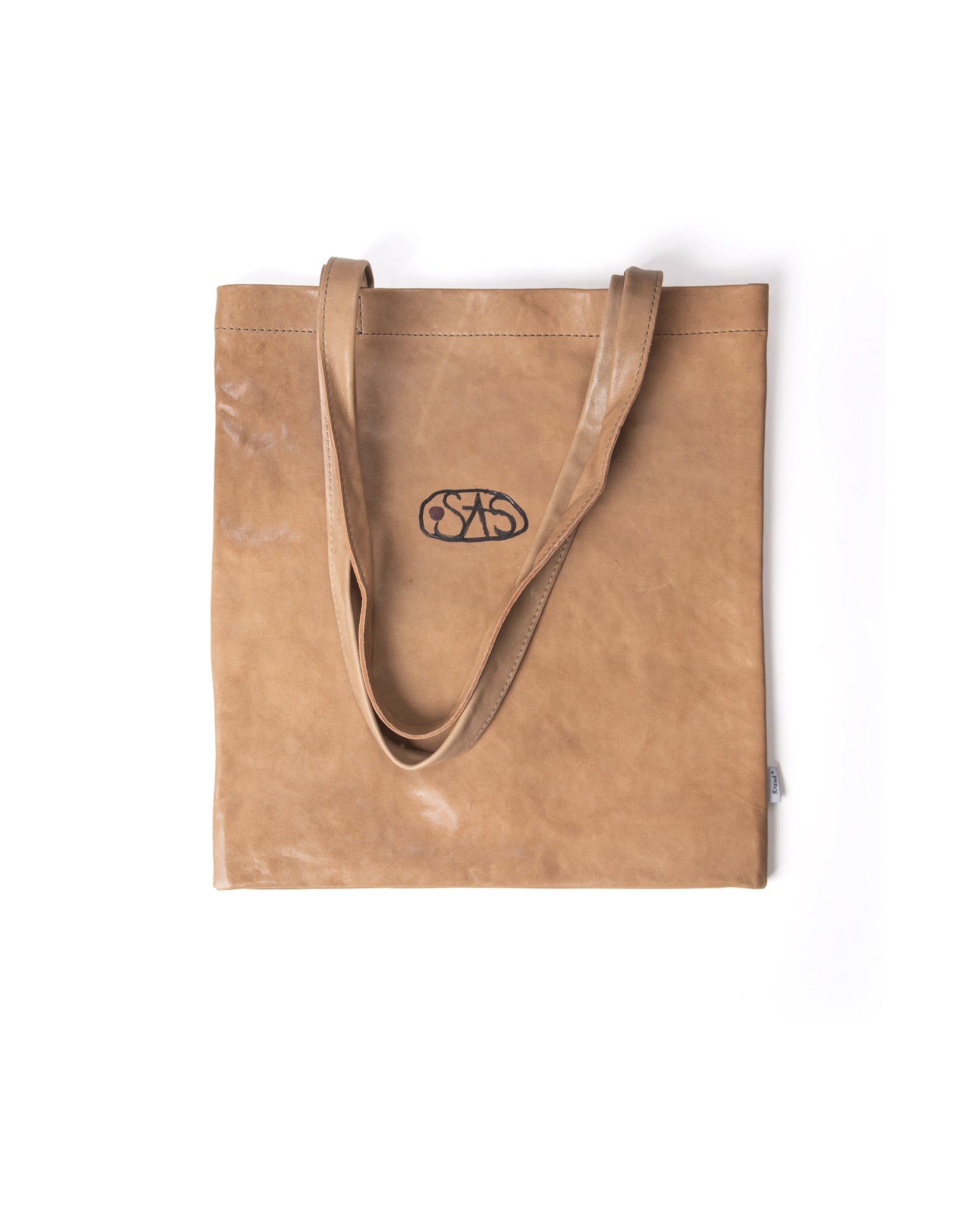 Kraud Leather fabricbag painted