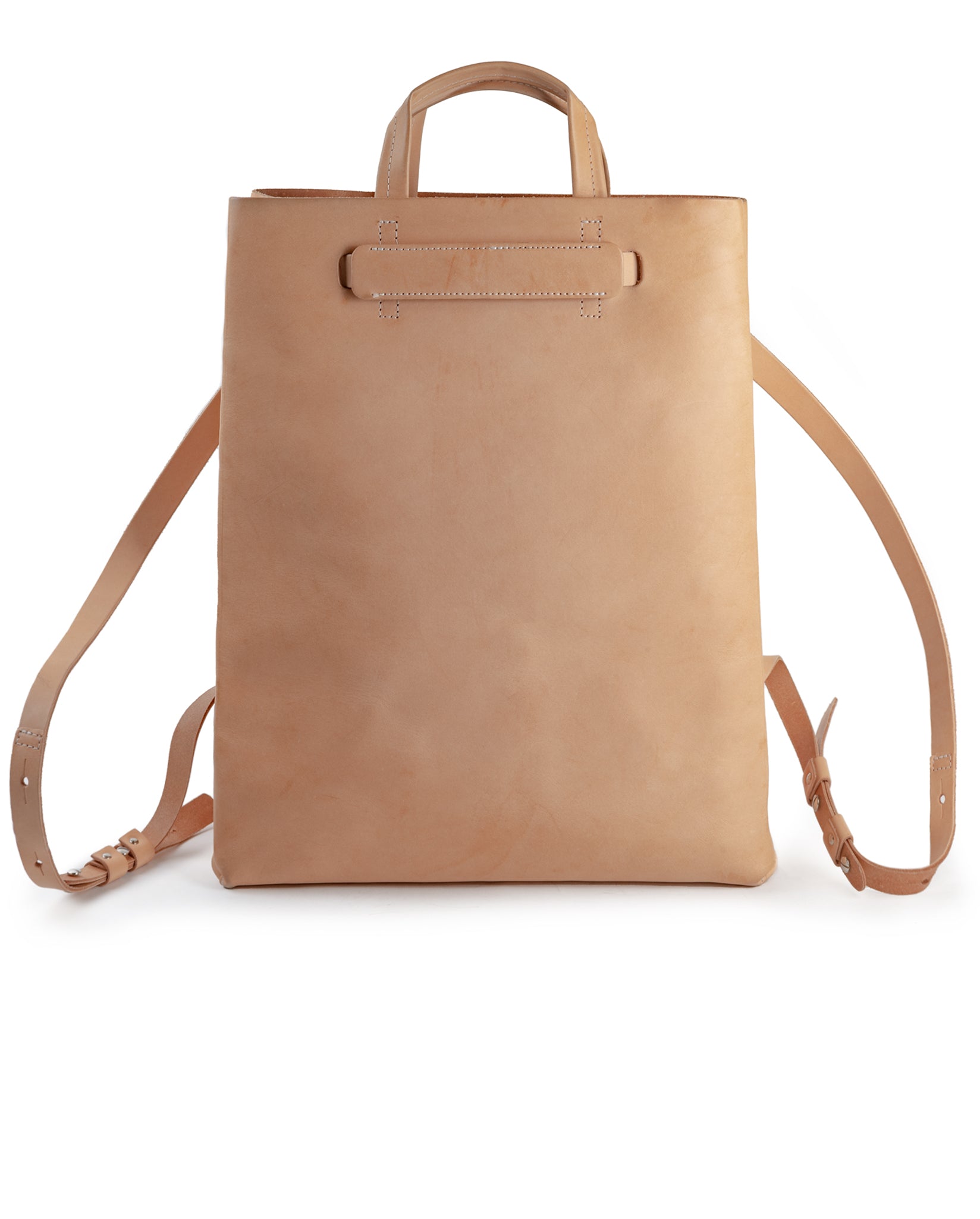 Kraud Leather paperbag backpack