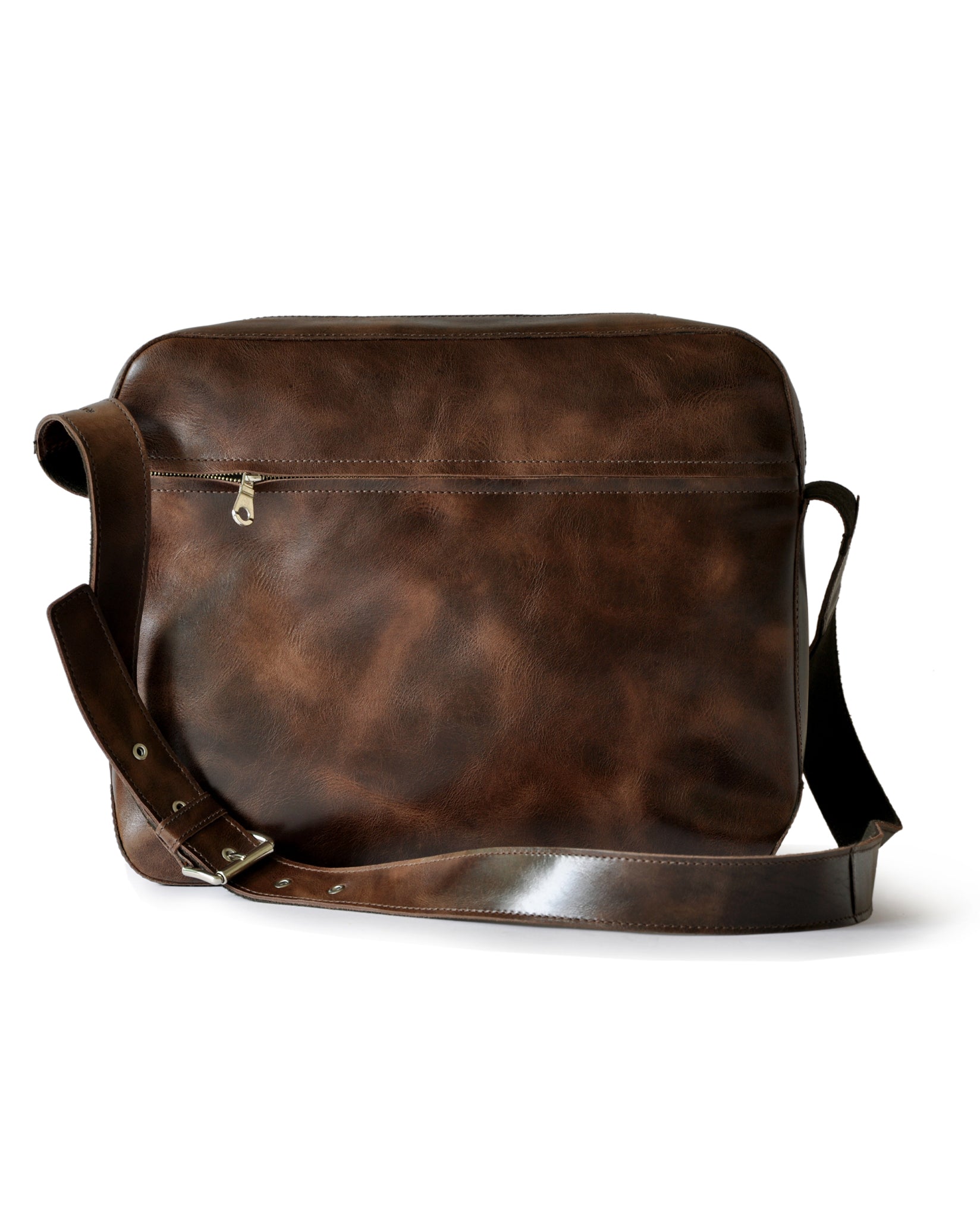 Men's Medium Leather Messenger Bag