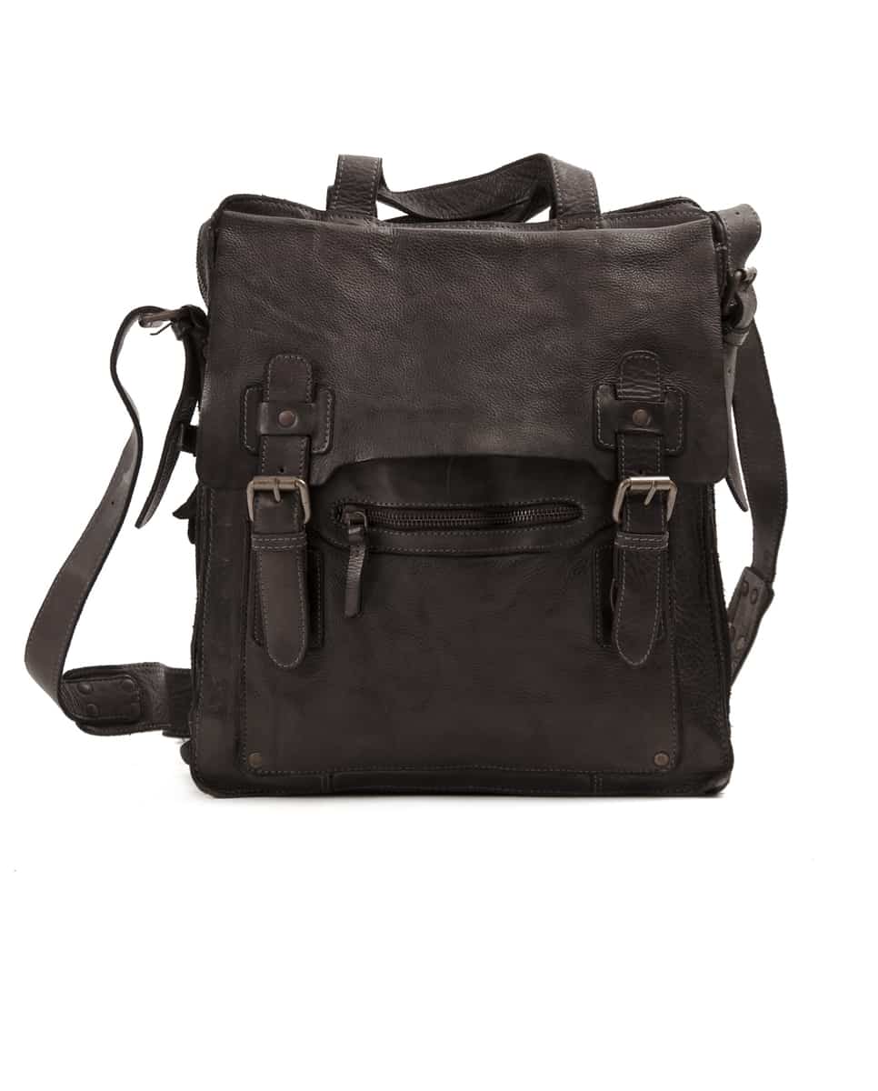 Submarine messenger bag upend