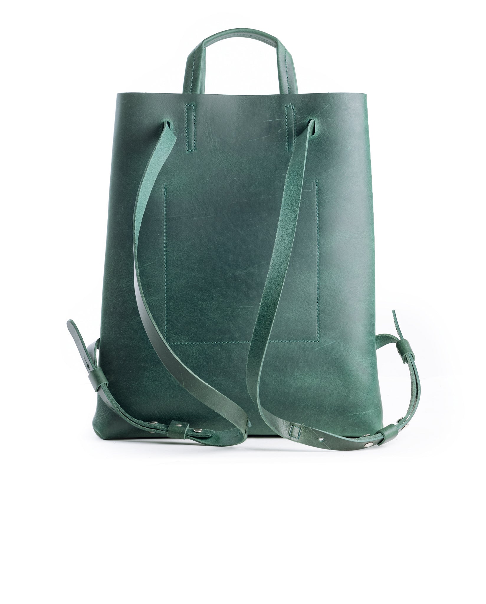 Kraud Leather paperbag backpack