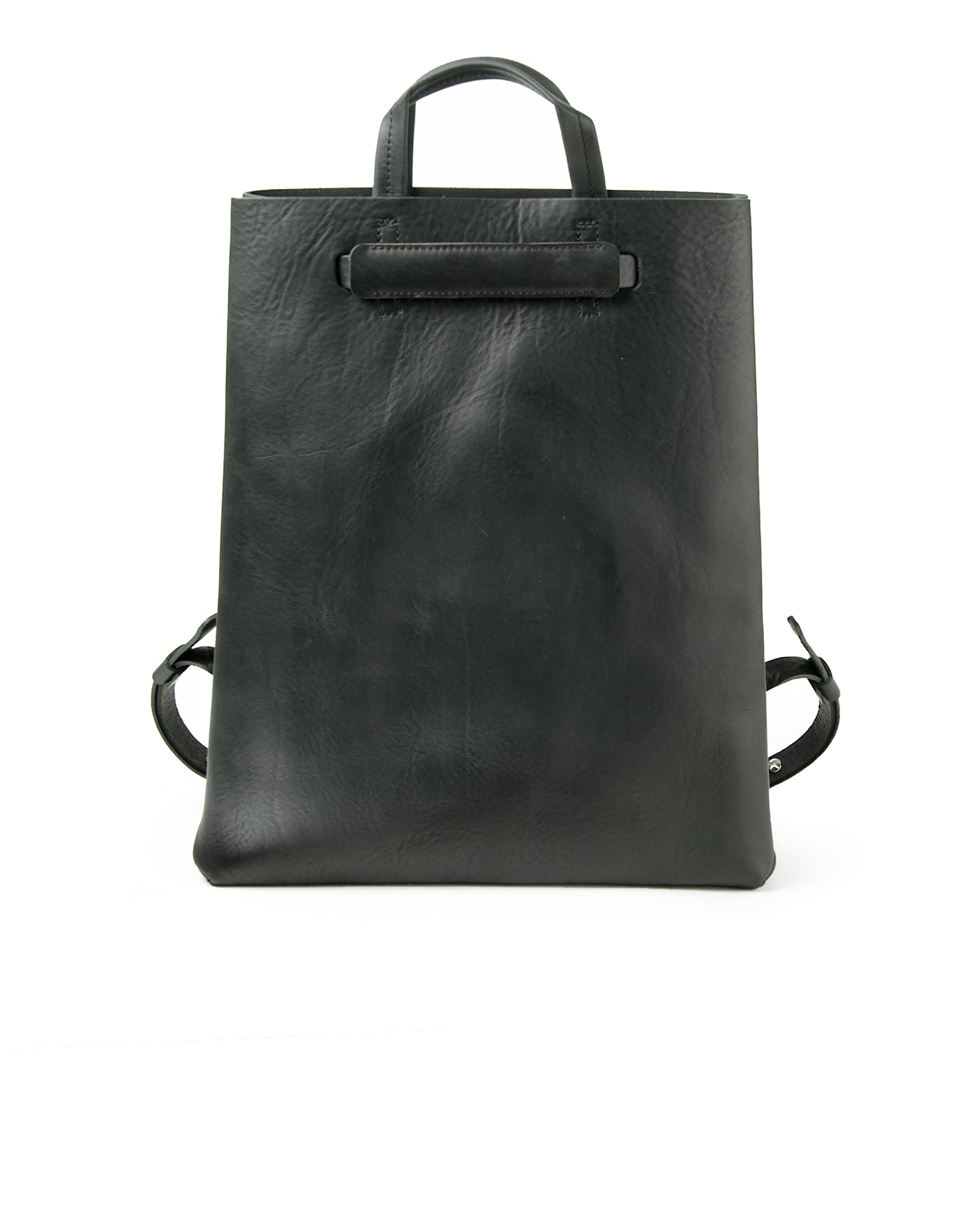 Kraud Leather paperbag backpack