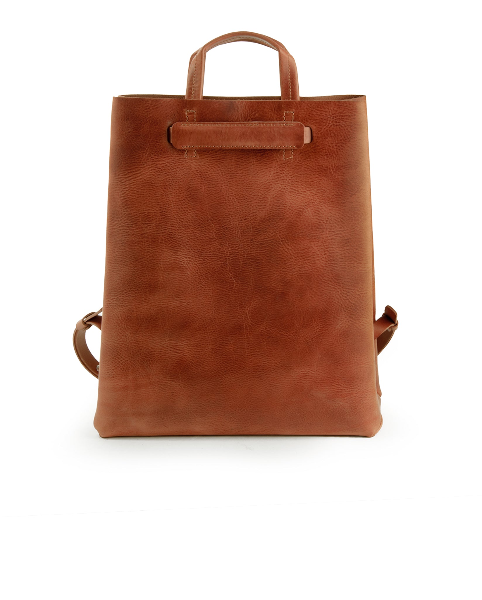 Kraud Leather paperbag backpack