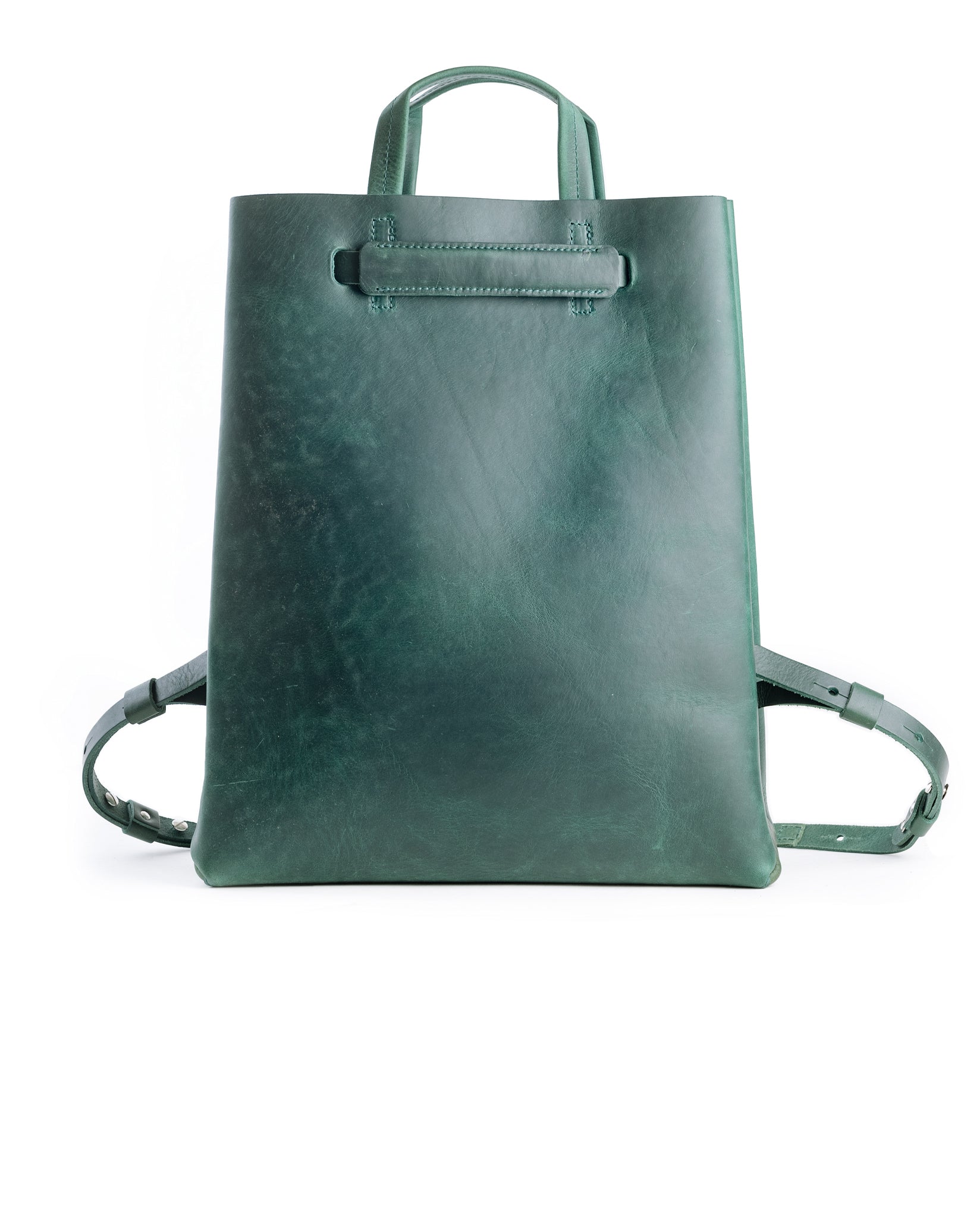 Kraud Leather paperbag backpack