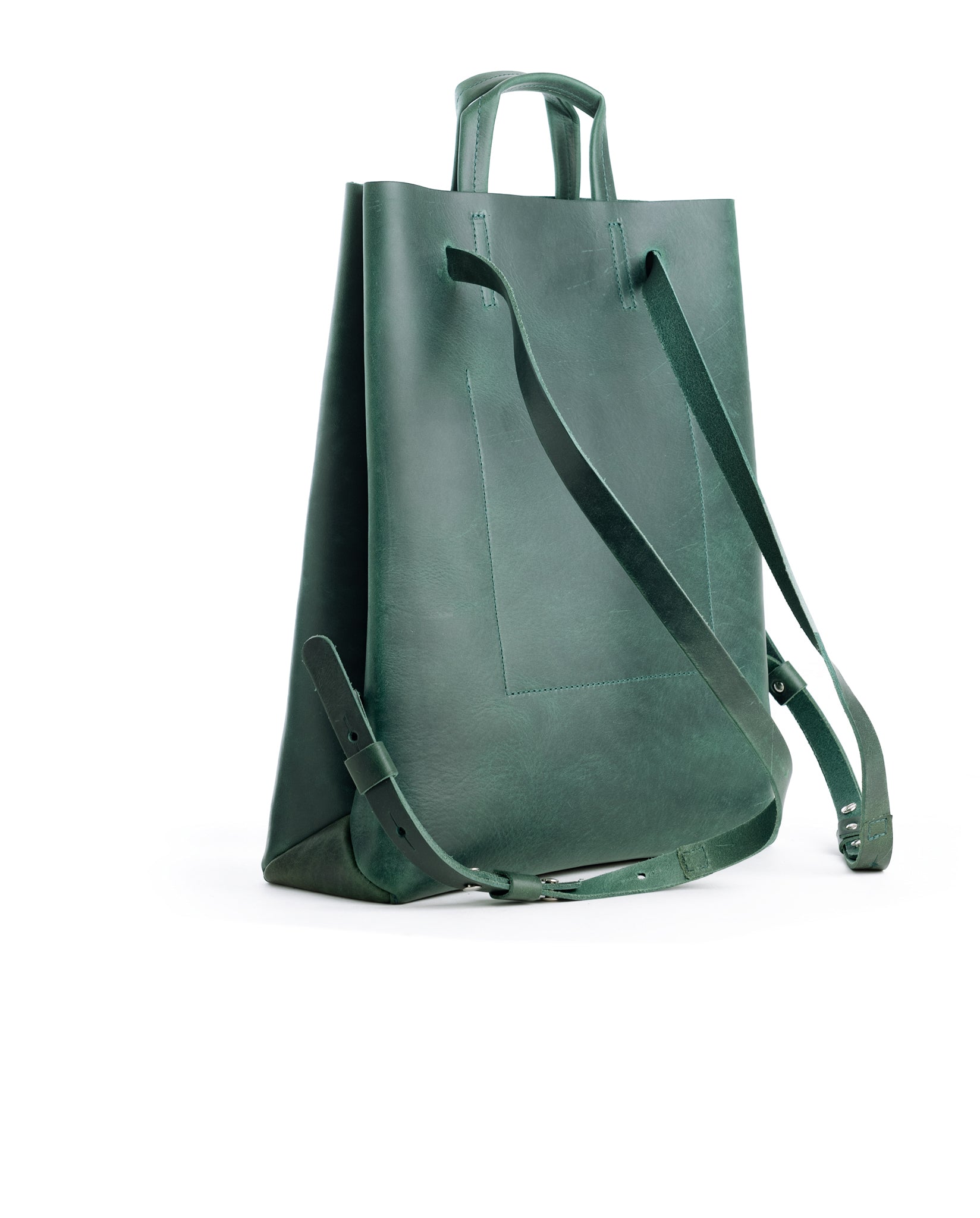 Kraud Leather paperbag backpack