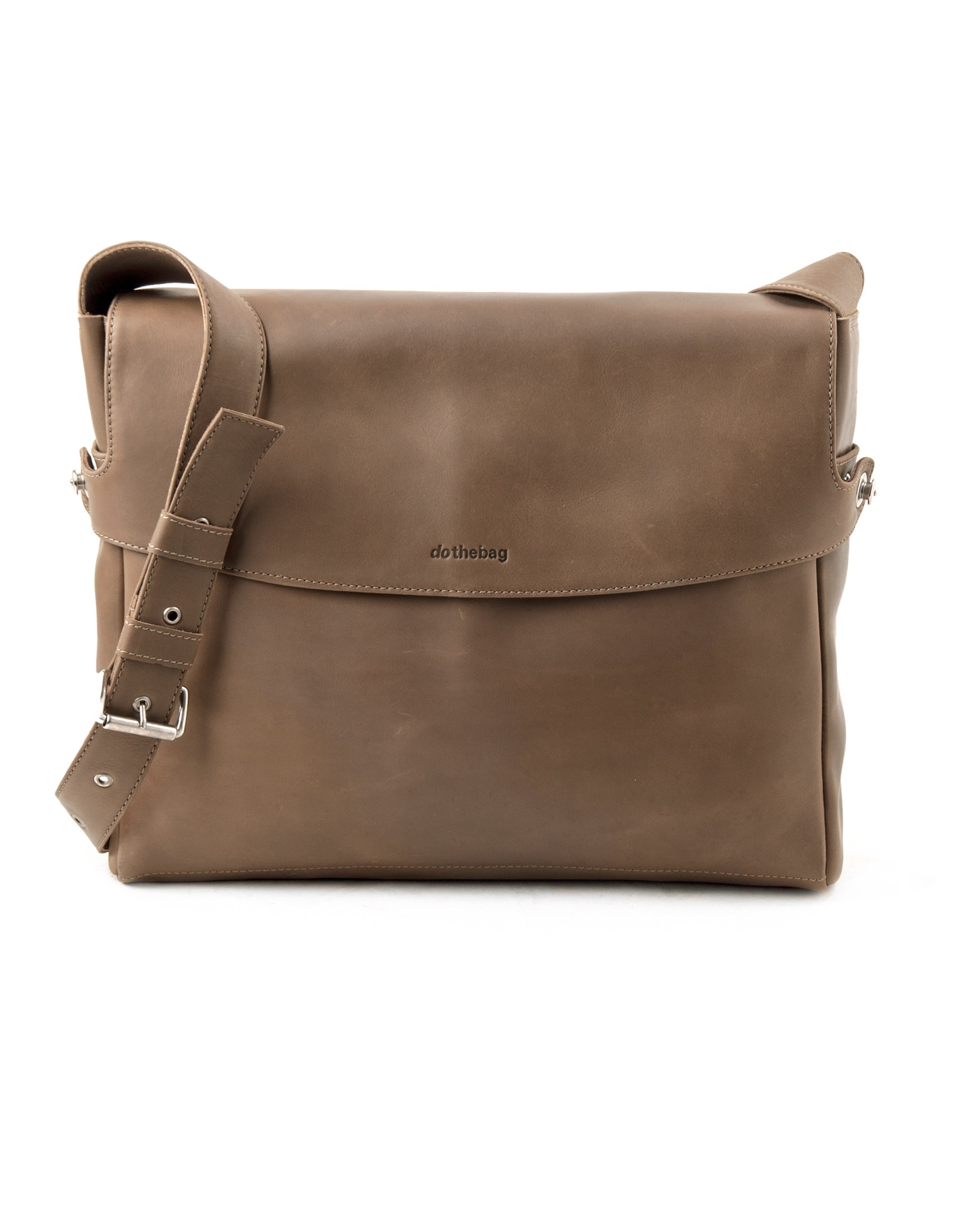 Torro Leather Crossbody Shoulder Bag - Dark Brown